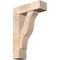 Ekena Millwork Funston Block Smooth Bracket w/ Offset Brace, Douglas Fir, 7 1/2"W x 24"D x 36"H BKT0806X24X36FST05SDF - alternate 1